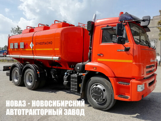 Автотопливозаправщик АТЗ-16 объёмом 16 м³ с 3 секциями на базе КАМАЗ 65115