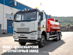 Топливозаправщик объёмом 11 м³ с 1 секцией цистерны на базе FAW J6 CA3250 модели 9033 с доставкой по всей России