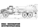 Автотопливозаправщик объёмом 11 м³ с 1 секцией на базе Урал NEXT 4320-6951-74 модели 7711 (фото 2)