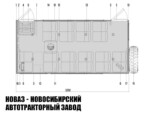 Фургон вахтового автобуса 7721T1-10 вместимостью 20 мест для монтажа на шасси КАМАЗ (фото 2)