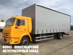 Тентованный грузовик КАМАЗ 4308 грузоподъёмностью 5,7 тонны с кузовом 9200х2540х2800 мм