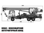 Автокран КС-55713-9К-4 Камышин грузоподъёмностью 25 тонн со стрелой 31 м на базе FAW J6 CA3250 6х6 (фото 3)