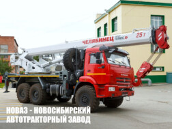 Автокран КС-55732-25-24 Челябинец грузоподъёмностью 25 тонн со стрелой 24,5 метра на базе КАМАЗ 43118