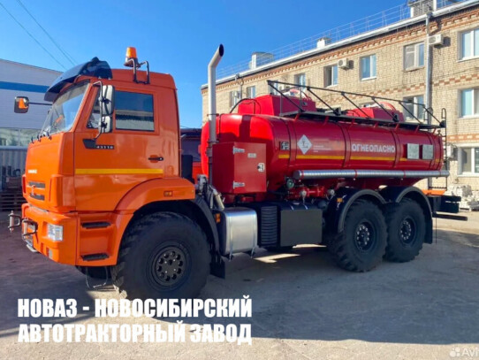 Автотопливозаправщик АТЗ-10 объёмом 10 м³ с 2 секциями на базе КАМАЗ 43118