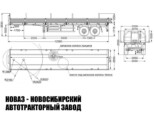 Бортовой полуприцеп грузоподъёмностью 20 тонн с кузовом 12300х2470х600 мм модели 7783 (фото 2)