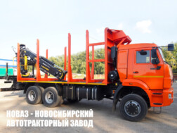 Лесовоз КАМАЗ 65115 с манипулятором ВЕЛМАШ VM10L74 до 3,1 тонны