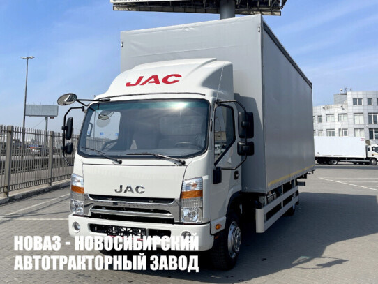 Тентованный грузовик JAC N90LS грузоподъёмностью 4,6 тонны с кузовом 6200х2550х2500 мм (фото 1)