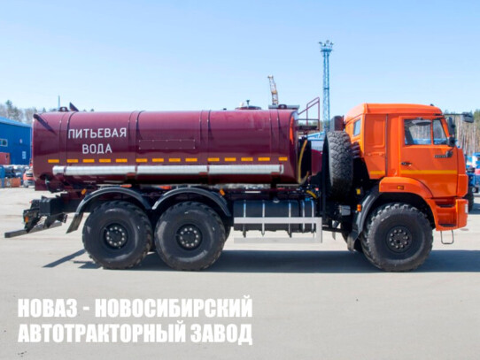 Автоцистерна для пищевых жидкостей объёмом 10 м³ с 1 секцией на базе КАМАЗ 43118 модели 7424 (фото 1)