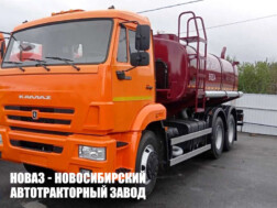 Автоцистерна для пищевых жидкостей объёмом 10 м³ с 1 секцией на базе КАМАЗ 65115 модели 5760 с доставкой в Белгород и Белгородскую область