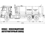 Автоцистерна для пищевых жидкостей объёмом 10 м³ с 1 секцией на базе КАМАЗ 65115 модели 8555 (фото 2)