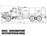 Автоцистерна для пищевых жидкостей объёмом 10 м³ с 1 секцией на базе Урал 73945 модели 8564 (фото 3)