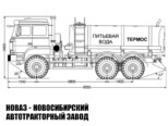 Автоцистерна для пищевых жидкостей объёмом 10 м³ с 1 секцией на базе Урал-М 5557-4551-82 модели 8212 (фото 2)