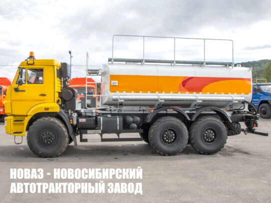 Автоцистерна для пищевых жидкостей объёмом 10 м³ с 2 секциями на базе КАМАЗ 43118 модели 3759 (фото 1)