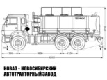 Автоцистерна для пищевых жидкостей объёмом 10 м³ с 3 секциями на базе КАМАЗ 43118 модели 4898 (фото 2)