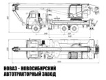 Автокран ВИПО-КС-25 грузоподъёмностью 25 тонн со стрелой 30 м на базе КАМАЗ 65115 (фото 2)