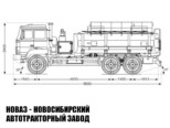 Автотопливозаправщик объёмом 12 м³ с 2 секциями на базе Урал-М 4320-4971-80 модели 5839 (фото 2)