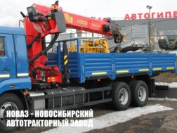 Бортовой автомобиль FAW J6 CA3250 с манипулятором INMAN IT 200 до 7,2 тонны с люлькой модели 9107 с доставкой по всей России