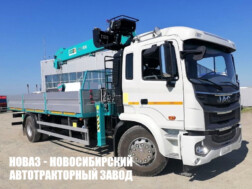 Бортовой автомобиль JAC N180 с краном‑манипулятором HKTC HLC-7016 до 7 тонн с доставкой по всей России