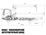 Бортовой автомобиль JAC N90 с манипулятором ДВИНА 3200.8 до 3,2 тонны с буром и люлькой (фото 4)