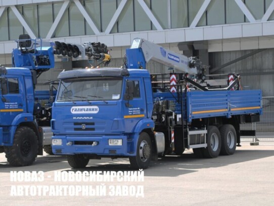 Бортовой автомобиль КАМАЗ 43118 с манипулятором КМА-150-1 Галичанин до 7 тонн с люлькой (фото 1)