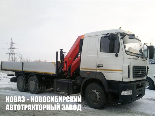 Бортовой автомобиль МАЗ 6312С5-8575-012 с манипулятором КМУ-10К до 4,6 тонны (фото 1)