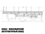 Бортовой полуприцеп 9417-050 грузоподъёмностью 49,9 тонны с кузовом 13258х2470х800 мм (фото 3)