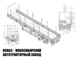 Бортовой полуприцеп 9417-050 грузоподъёмностью 49,9 тонны с кузовом 13258х2470х800 мм (фото 4)