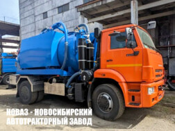 Илосос МВС-9+2 с цистерной объёмом 9 м³ для плотных отходов на базе КАМАЗ 53605 с доставкой по всей России