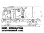Лесовоз FAW J6 CA3250 6х6 с манипулятором ВЕЛМАШ VM10L74 до 3,1 тонны модели 9061 (фото 3)