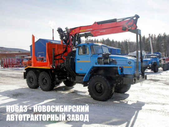 Лесовоз Урал 5557 с манипулятором Epsilon M100L97 до 3,1 тонны модели 4347 (фото 1)