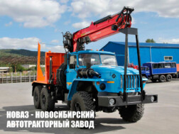 Лесовозный тягач Урал 5557 с манипулятором Epsilon M100L97 до 3,1 тонны модели 6648