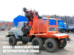 Лесовозный тягач Урал 5557 с манипулятором Epsilon M100Z79 до 3,1 тонны модели 4201