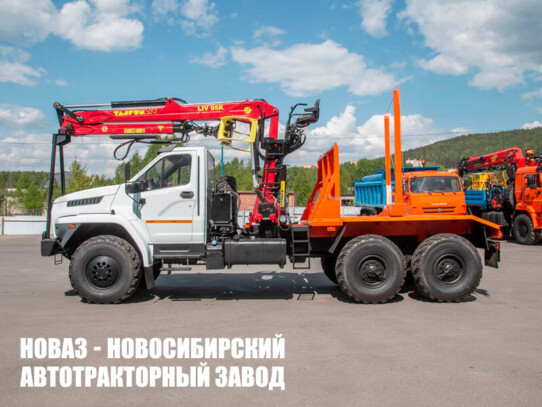 Лесовоз Урал 4320 NEXT с манипулятором TAJFUN LIV 95K до 3,1 тонны модели 5325 (фото 1)