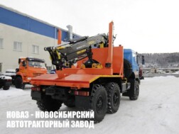 Лесовозный тягач Урал‑М 44202 с манипулятором ВЕЛМАШ VM10L74 до 3,1 тонны модели 3822