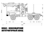Лесовоз Урал 5557 с манипулятором ОМТЛ-70-02 до 1,8 тонны модели 7955 (фото 2)
