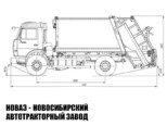 Мусоровоз ВМК-9 объёмом 10 м³ с задней загрузкой на базе КАМАЗ 43255 (фото 5)