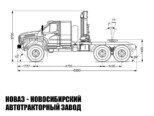Седельный тягач Урал NEXT 4320-6981-72 с манипулятором INMAN IМ 180 до 8,8 тонны модели 4555 (фото 2)