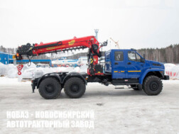 Седельный тягач Урал NEXT 4320-6981-72 с манипулятором INMAN IТ-200 до 7,2 тонны с буром и люлькой модели 3451