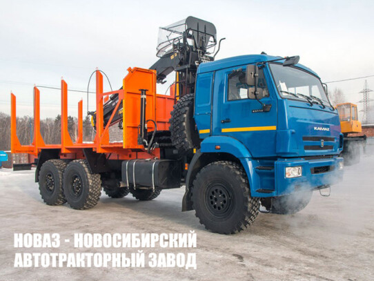 Сортиментовоз КАМАЗ 43118-3078-46 с манипулятором ВЕЛМАШ VM10L74 до 3,1 тонны модели 3193 (фото 1)