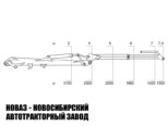 Сортиментовоз КАМАЗ 43118-3078-46 с манипулятором ВЕЛМАШ VM10L74 до 3,1 тонны модели 3193 (фото 3)