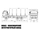 Сортиментовоз КАМАЗ 43118-3017-46 грузоподъёмностью 10,7 тонны модели 3753 (фото 2)