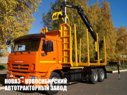 Лесовоз КАМАЗ 65115 с манипулятором ВЕЛМАШ VM10L86 до 2,9 тонны