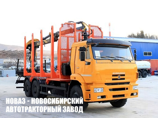 Сортиментовоз КАМАЗ 6520-23072-63 с манипулятором ОМТЛ-97 до 2,9 тонны модели 4312 (фото 1)