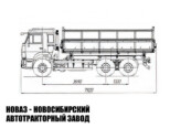 Зерновоз КАМАЗ 45143-307012-56 грузоподъёмностью 12 тонн с кузовом 15,2 м³ (фото 2)