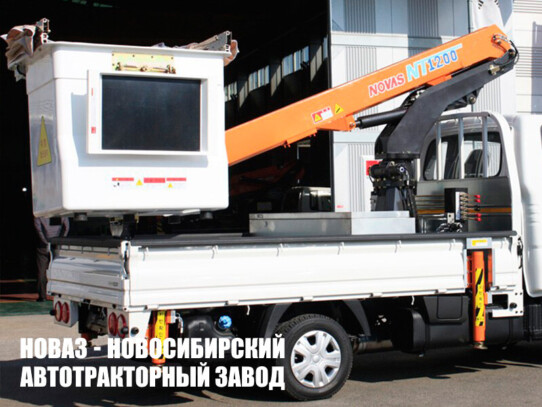 Автовышка Novas-NT 1200 рабочей высотой 11,7 м со стрелой за кабиной на базе ГАЗель NEXT A21R22 (фото 1)