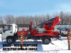 Автовышка Novas-SJ28 рабочей высотой 28 метров со стрелой за кабиной на базе Foton C8215 с доставкой по всей России