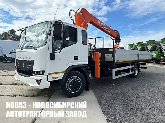 Бортовой автомобиль КАМАЗ 43082 Компас-12 с манипулятором Hangil HGC 515 до 5 тонн