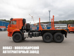 Лесовозный тягач КАМАЗ 43118 грузоподъёмностью платформы 8,7 тонны с местом под манипулятор модели 8497