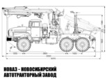 Лесовоз Урал 5557 с манипулятором МАЙМАН-110S до 3,7 тонн модели 8587 (фото 2)