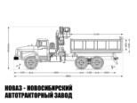Самосвал Урал 4320-1951-60 грузоподъёмностью 5,4 тонны с манипулятором INMAN IM 240-04 до 7 тонн с буром модели 5437 (фото 2)